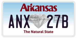 ANX27B  license plate in AR