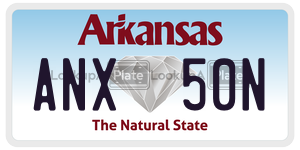 ANX50N  license plate in AR