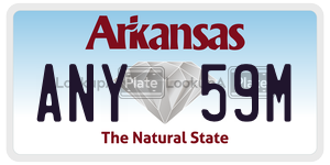 ANY59M  license plate in AR