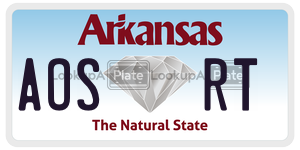 AOSRT  license plate in AR