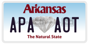APAAOT  license plate in AR