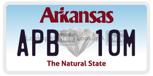 APB10M  license plate in AR