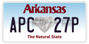 APC27P  license plate in AR