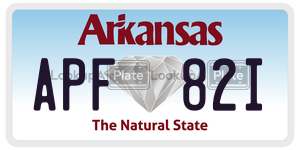 APF82I  license plate in AR