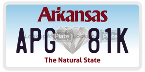 APG81K  license plate in AR