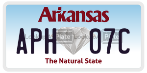 APH07C  license plate in AR