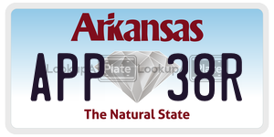 APP38R  license plate in AR