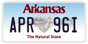 APR96I  license plate in AR