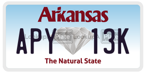 APY13K  license plate in AR