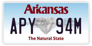 APY94M  license plate in AR