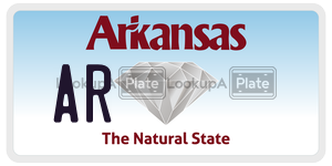 AR license plate in Arkansas