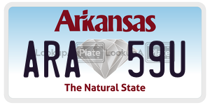 ARA59U  license plate in AR
