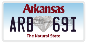 ARB69I  license plate in AR