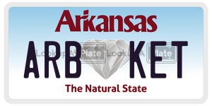 ARBKET  license plate in AR