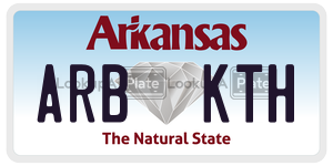 ARBKTH  license plate in AR