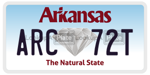 ARC72T  license plate in AR