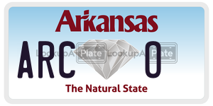 ARCO  license plate in AR