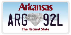 ARG92L  license plate in AR