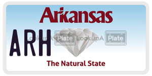 ARH  license plate in AR