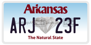 ARJ23F  license plate in AR