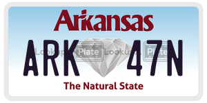ARK47N  license plate in AR