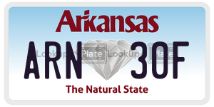 ARN30F  license plate in AR