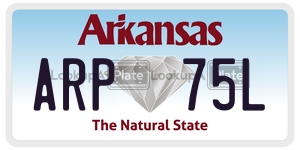 ARP75L  license plate in AR