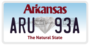 ARU93A  license plate in AR