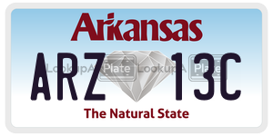 ARZ13C  license plate in AR