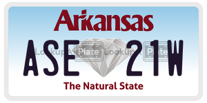 ASE21W  license plate in AR