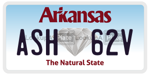 ASH62V  license plate in AR