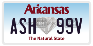 ASH99V  license plate in AR