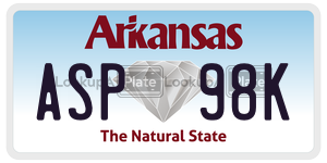 ASP98K  license plate in AR