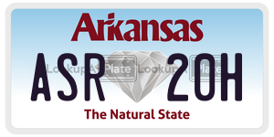 ASR20H  license plate in AR