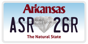 ASR26R  license plate in AR