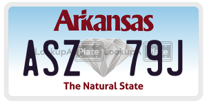 ASZ79J  license plate in AR