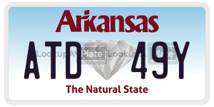 ATD49Y  license plate in AR