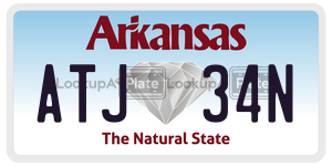 ATJ34N  license plate in AR