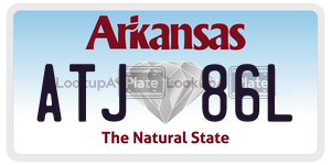 ATJ86L  license plate in AR