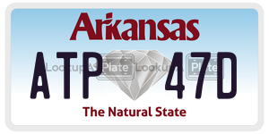 ATP47D  license plate in AR