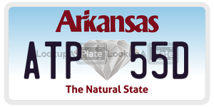 ATP55D  license plate in AR