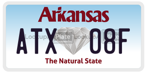 ATX08F  license plate in AR