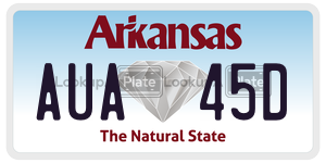 AUA45D  license plate in AR