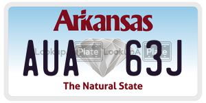 AUA63J  license plate in AR