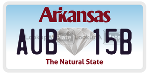 AUB15B  license plate in AR