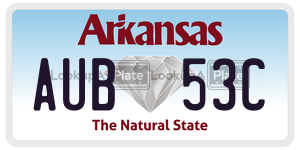 AUB53C  license plate in AR