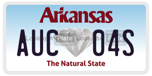 AUC04S  license plate in AR