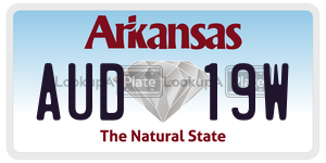 AUD19W  license plate in AR