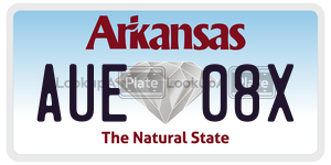 AUE08X  license plate in AR