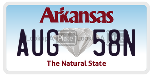AUG58N  license plate in AR